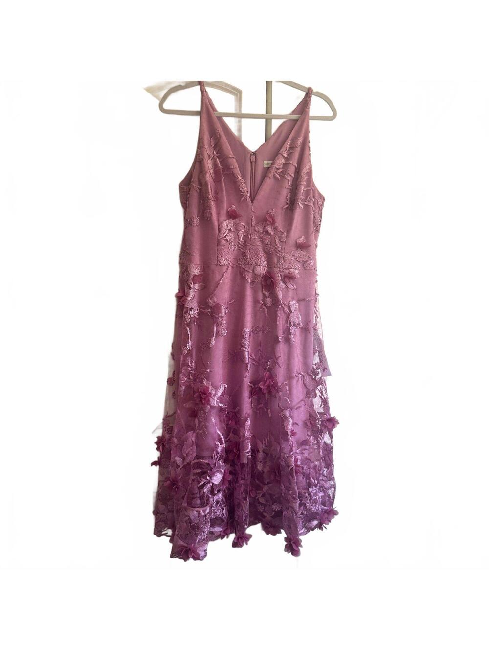NWT Dress The Population Audrey Lavender Floral Autumn Wedding Guest Dress XXL